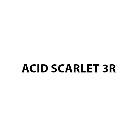 Acid Scarlet 3R