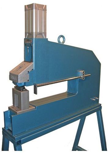 Pneumatic Punching Machine - 1.5 mm Mild Steel Capacity 3.2 Ton Punching Force 28 mm Punching Diameter 215 Kg Weight 500 mm Throat Depth 13 mm Stroke Length | Model No: TO 20 204 8 Bar Working Pressure