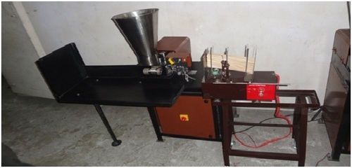 High Speed Fully Automatic Agarbatti Machine - 1.5 Hp Power 90 Kg/12 Hr Capacity | Electrical Control Panel Automatic Stop on Jam Easy Operation