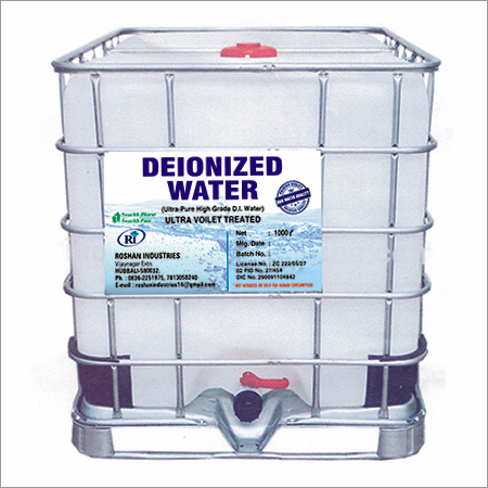 Ultra Pure High Grade Deionized Water