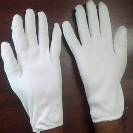 White Cotton Gloves Double
