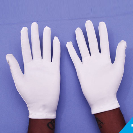 White Lint Free Polyster Gloves