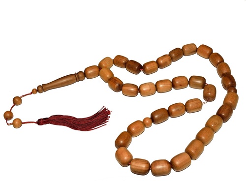 Natural Dark Golden Brown Aromatic Tasbih Beads Bulk
