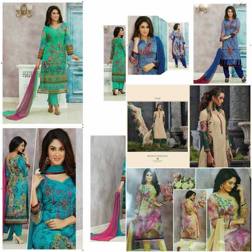 printed with emb suits