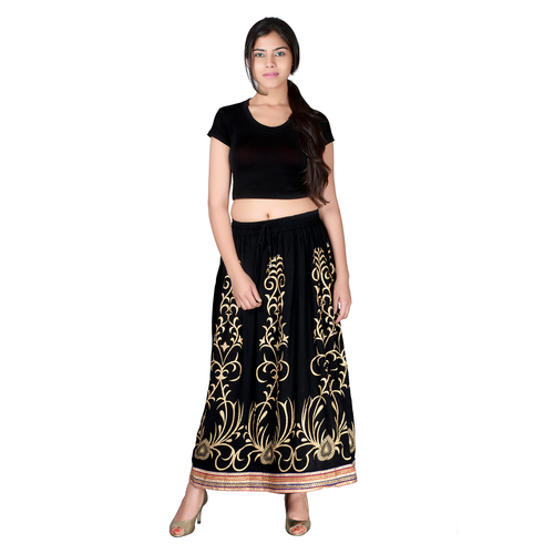 Cotton Women Long Designer Skirts