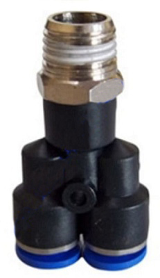 Male Y - PWT Sub Type, 12 mm O.D., 12-02 Thread Size, Black, Easy Install, Durable, Secure Seal
