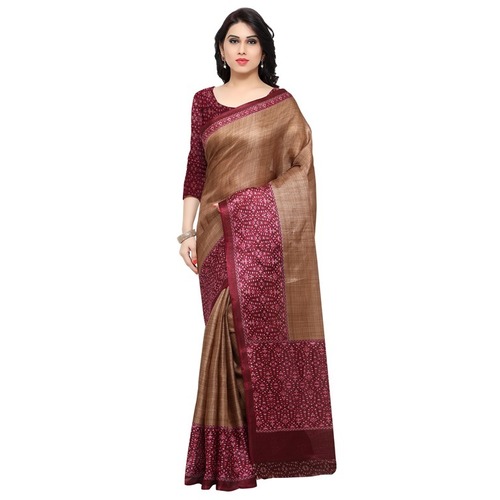 Brown Silk Saree
