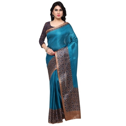 Teal Green South Saree