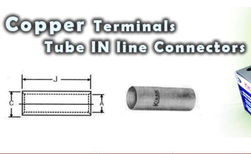 Copper Terminal Tube IN line connectors