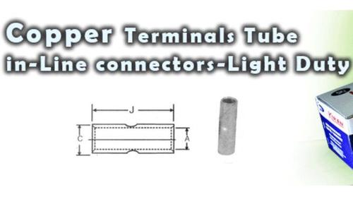 Copper Terminal Tube IN line connectors-Light Duty