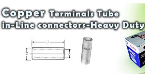 Copper Terminal Tube IN line connectors-Heavy Duty