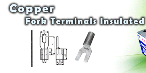 Copper FORK TERMINALS INSULATED