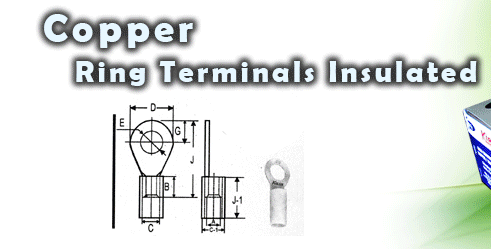 Copper RING TERMINALS INSULATED