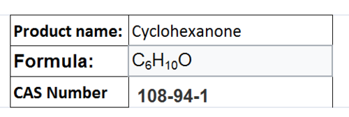 Cyclohexanone - C6H10O, Boiling Point 155°C, Density 0.947 g/mL | High Purity, Versatile Solvent, Nylon Precursor