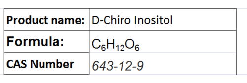 D-Chiro Inositol - White Powder, CAS 643-12-9 | 99% Purity, Bioactive, Water Soluble Supplement