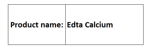 Edta Calcium