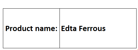 Edta Ferrous