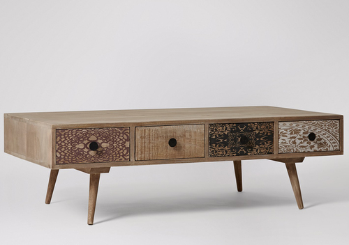 Designer Coffee Table with 4 Drawers