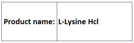 L-Lysine Hcl