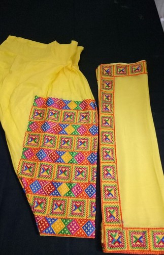 Phulkari Salwar - Cotton Fabric, Best Quality Phulkari Design with Stylish Dupatta