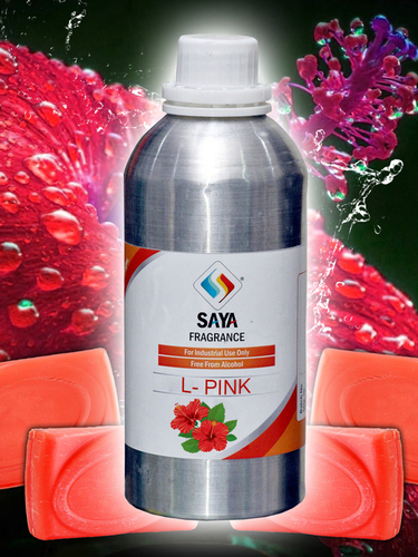 L-Pink Toilet Soap Fragrance - Liquid Format, Yellow Color | 1-1.2% Usage, Stable at High Temperatures, Floral Aroma