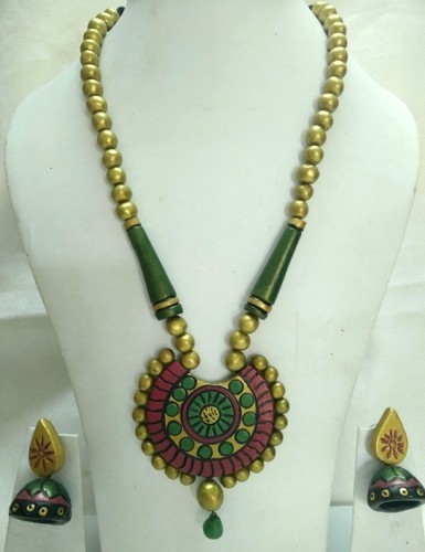 Terracotta Jewellery - Terracotta & Zircon, 5-10 Cm Size, 30-50 g Weight, 2.3 mm Thickness | Ideal for Anniversaries, Engagements, Women's Jewelry