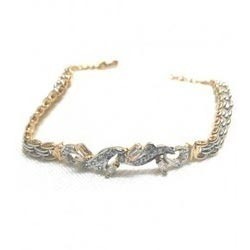 Imitation Bracelet - Crystal with Alluring Patterns, 3-5 cm Size, 2.3 mm Thickness | Captivating Looks, Perfect Finish for Anniversaries and Engagements