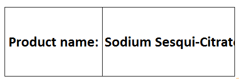 Sodium Sesqui-Citrate