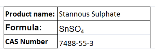 Stannous Sulphate