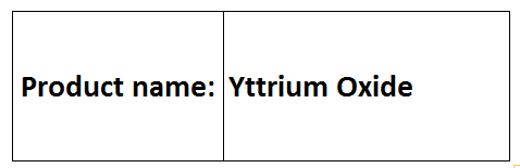 Yttrium Oxide