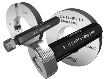 N.P.T. Taper Gauge - 1/2 Inch Diameter, 14 Threads Per Inch, Right Hand Ring Type | Precision Measurement Tool for Pipe Fittings
