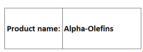 Alpha-Olefins