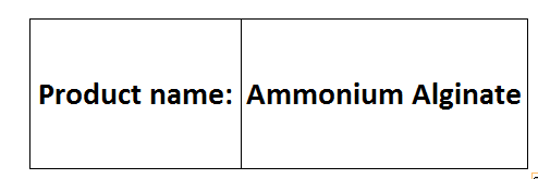 Ammonium Alginate