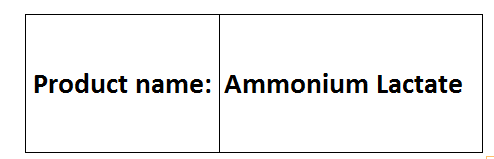 Ammonium Lactate