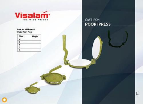 Cast Iron Poori Press S S