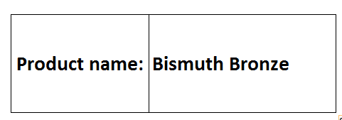 Bismuth Bronze - CuSnBi Alloy 8.5 g/cmÂ³ Density 300 MPa Tensile Strength | Malleable Thermally Conductive Polishable