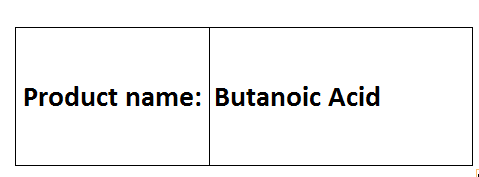 Butanoic Acid