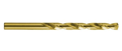 Gold Jobber Drills - HSS Material, 12.7mm Size, 5.31 Inch Overall Length | Ideal for Non Ferrous Metals, Aluminum Alloys, M2 Grade, Flute Length 3.31/32 Inch