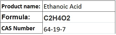 Ethanoic Acid - Colorless Liquid, Boiling Point 118.1°C | High Purity, Versatile Reagent, Easy to Handle
