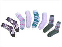 Acrylic Home Socks With Lamb Fleece Linning
