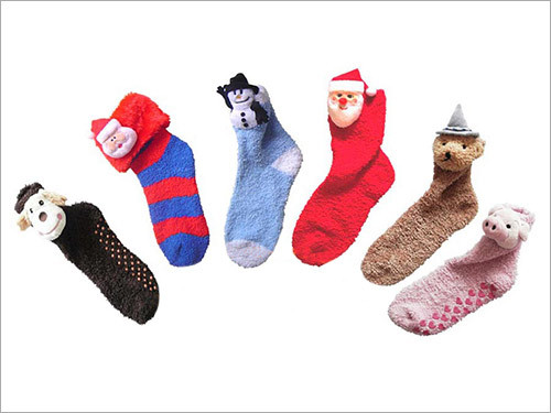 Home Socks With Toy Decorations