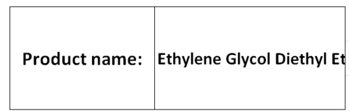 Ethylene Glycol Diethyl Ether
