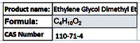 Ethylene Glycol Dimethyl Ether
