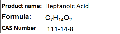 Heptanoic Acid - C7H14O2, 223°C Boiling Point | Rancid Odor, Oil Component, Chemical Compound