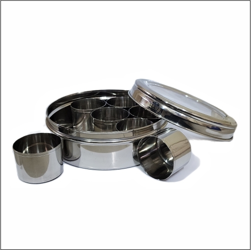 Seethrough Masala Dabba - Material: Stainless Steel