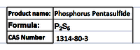 Phosphorus Pentasulfide - Yellow Solid, P2s5, 99% Purity | Reactive, Versatile, Industrial Grade
