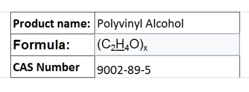 Polyvinyl Alcohol