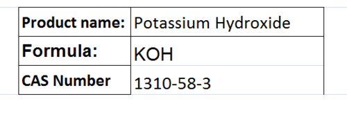 Potassium Hydroxide
