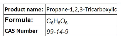 Propane-1,2,3-tricarboxylic Acid