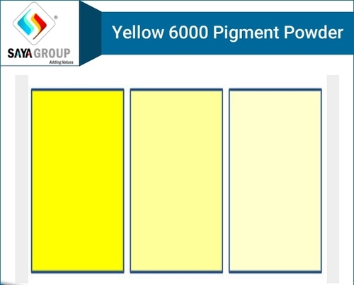 Yellow 6000 Pigment Powder - Organic Powder, Bright Yellow Color, Industrial Grade, C.I No 21090, CAS No 15541-56-7, Suitable for Paint, Soap, and Textile Applications 